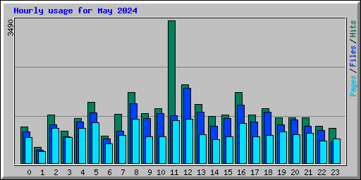 Hourly usage for May 2024