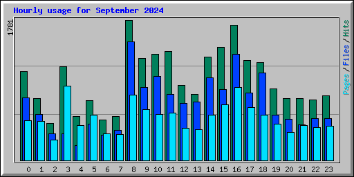 Hourly usage for September 2024